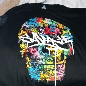 New Unisex Savage Skull T-shirt